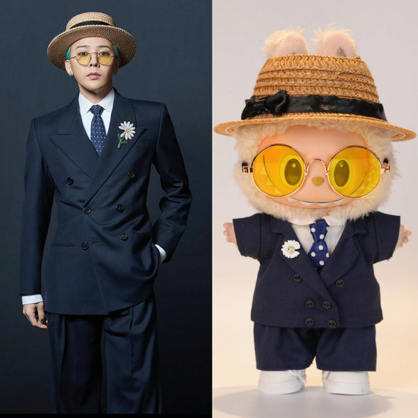 GD Inspired Deep Blue Daisy Suit Outfit (No Doll)