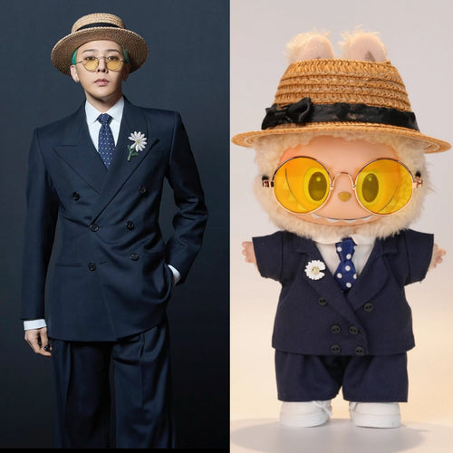 GD Inspired Deep Blue Daisy Suit Outfit (No Doll)