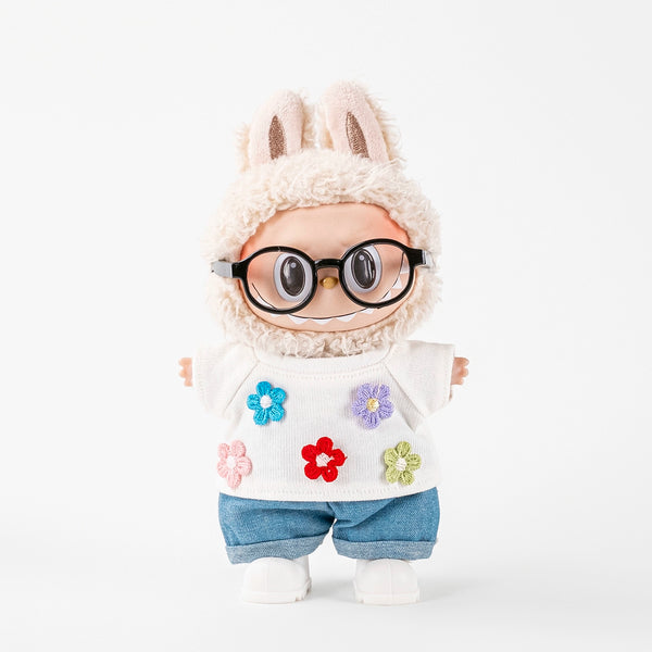 Flower T-Shirt Outfit Set for Dolls (No Doll)