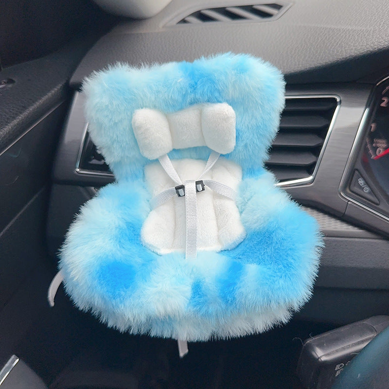 Car Seat for Dolls with Soft Furry Cushion
