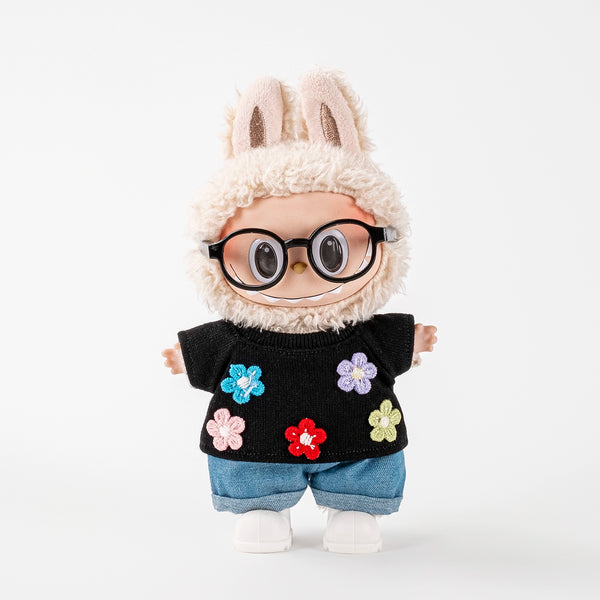 Flower T-Shirt Outfit Set for Dolls (No Doll)