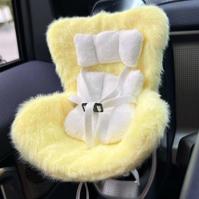 Car Seat for Dolls with Soft Furry Cushion