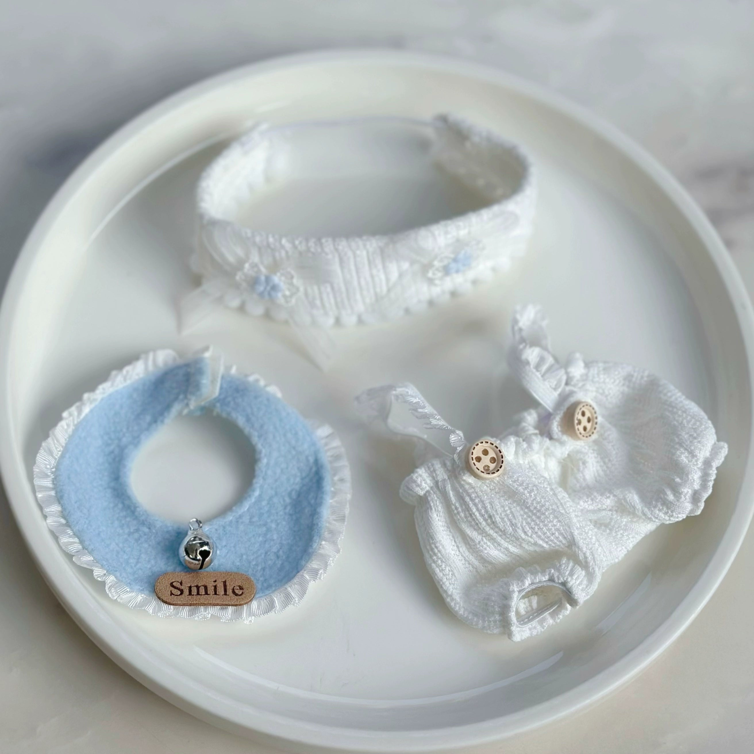 Dreamy White & Blue Look (No Doll)