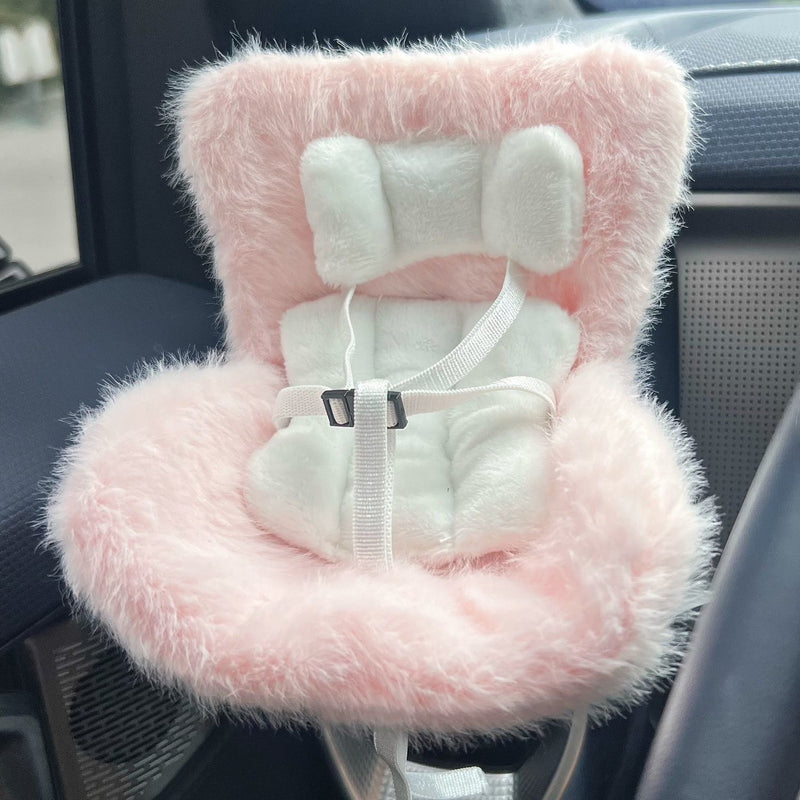 Car Seat for Dolls with Soft Furry Cushion