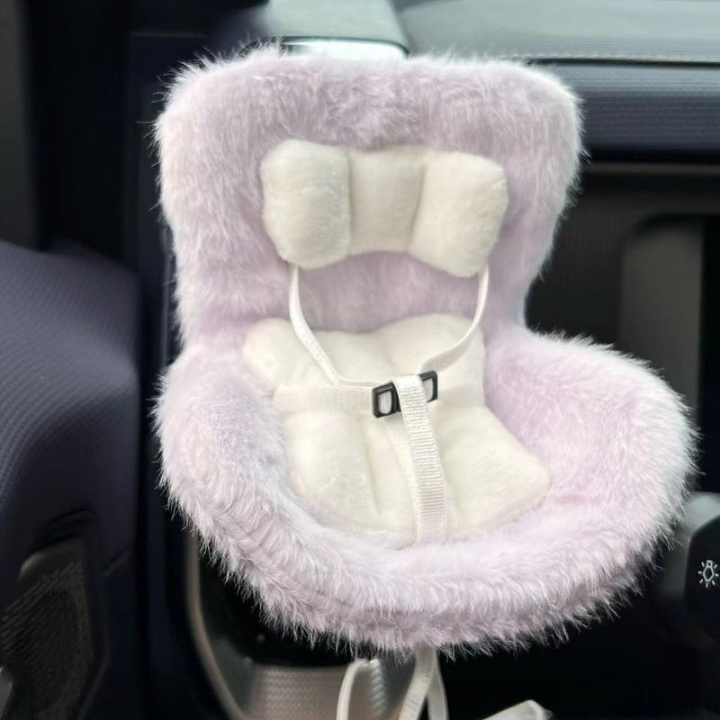 Car Seat for Dolls with Soft Furry Cushion