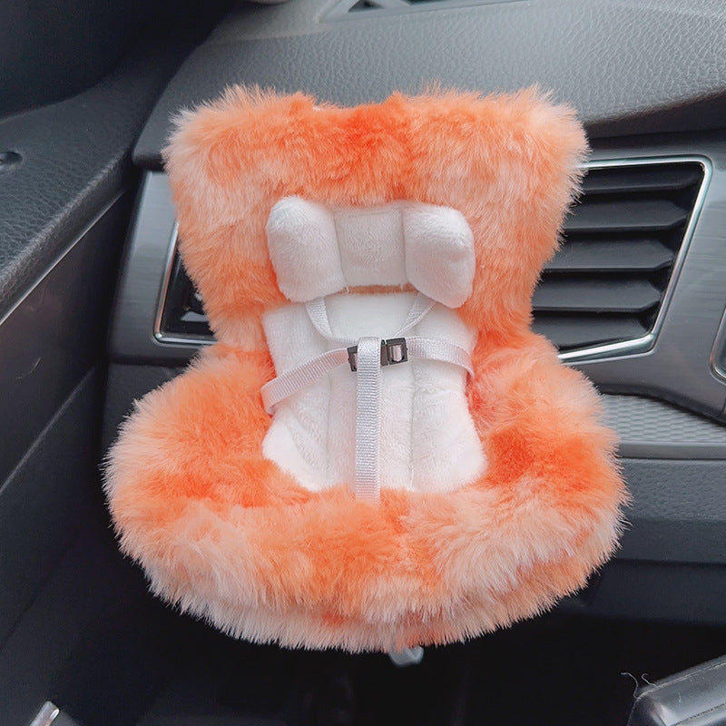 Car Seat for Dolls with Soft Furry Cushion