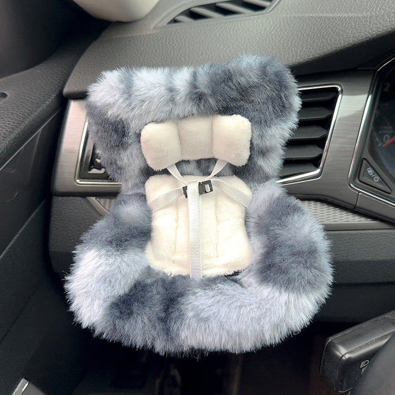 Car Seat for Dolls with Soft Furry Cushion