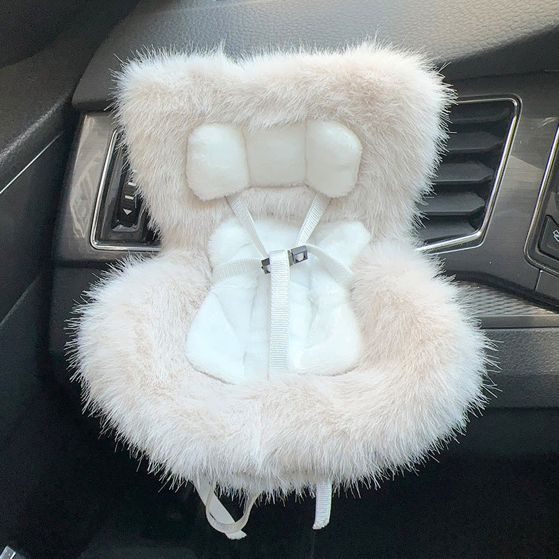Car Seat for Dolls with Soft Furry Cushion