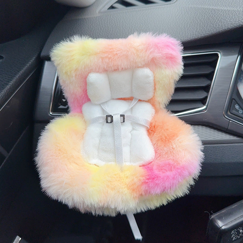 Car Seat for Dolls with Soft Furry Cushion