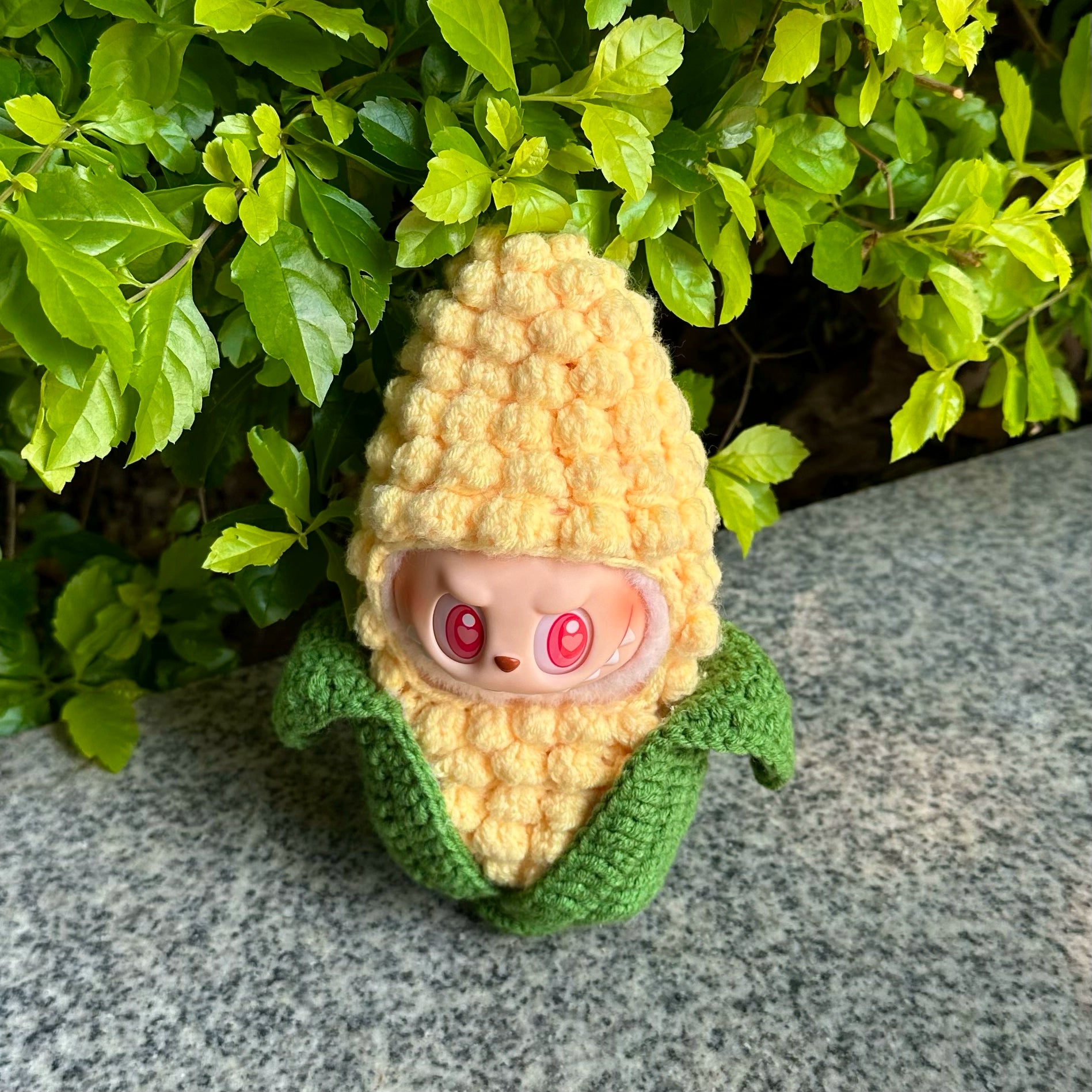 Handmade Crochet Corn Outfit (No Doll)