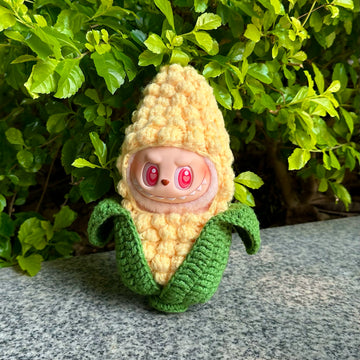 Handmade Crochet Corn Outfit (No Doll)