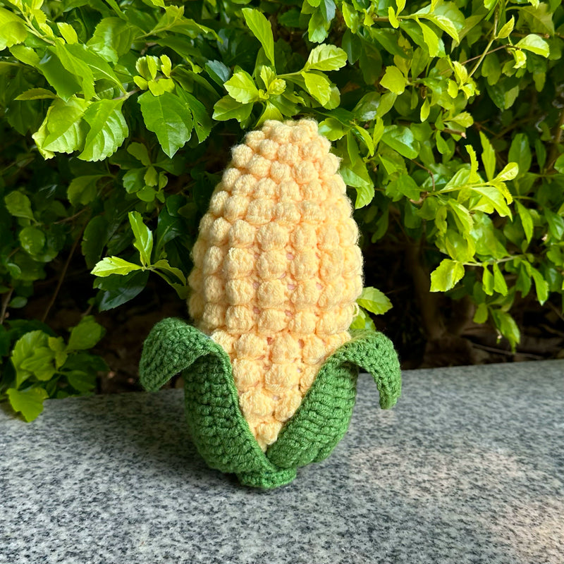 Handmade Crochet Corn Outfit (No Doll)
