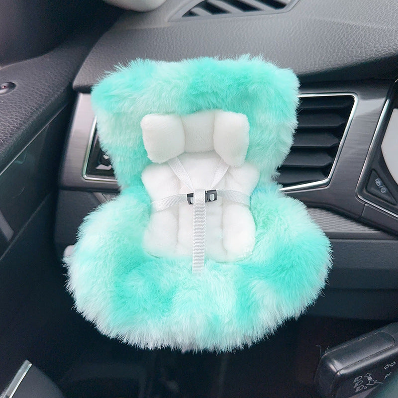 Car Seat for Dolls with Soft Furry Cushion
