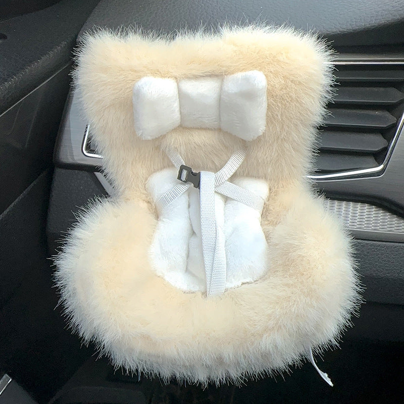 Car Seat for Dolls with Soft Furry Cushion