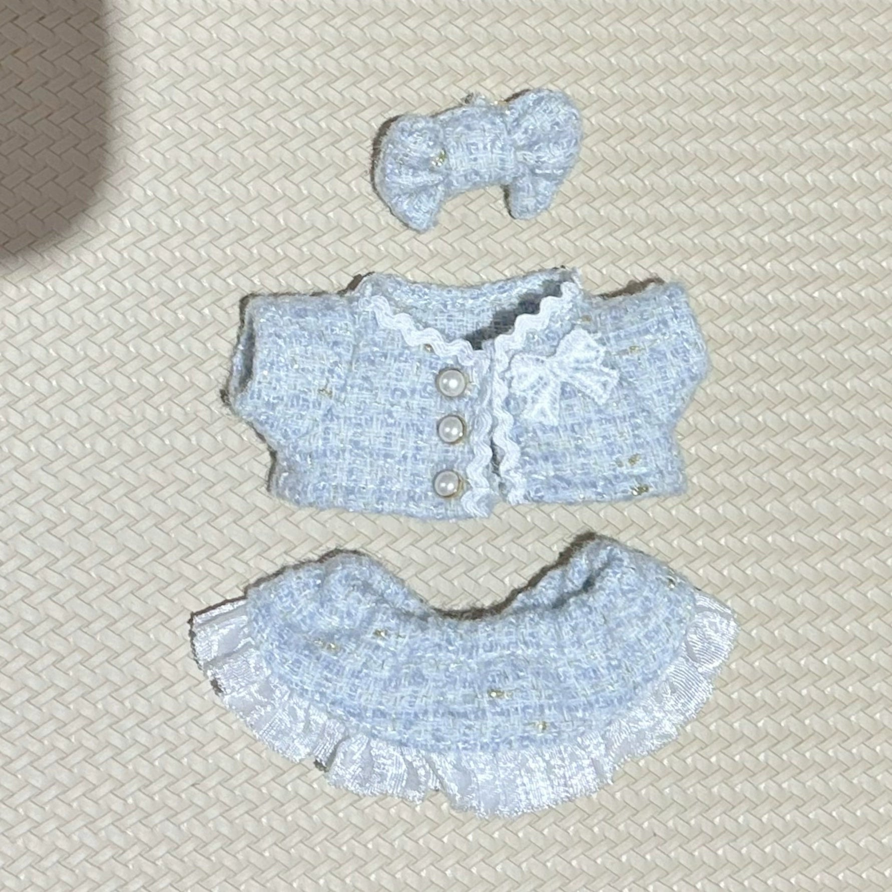 Elegant Tweed Style Outfit for Dolls (No Doll)
