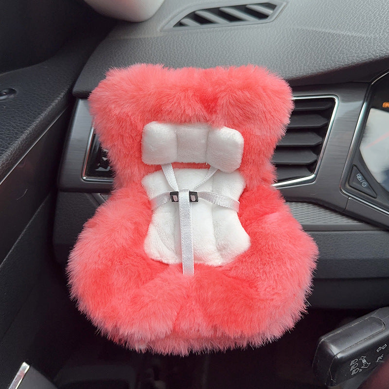 Car Seat for Dolls with Soft Furry Cushion