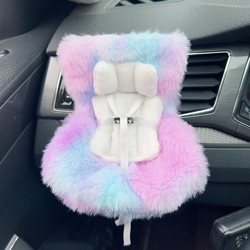 Car Seat for Dolls with Soft Furry Cushion