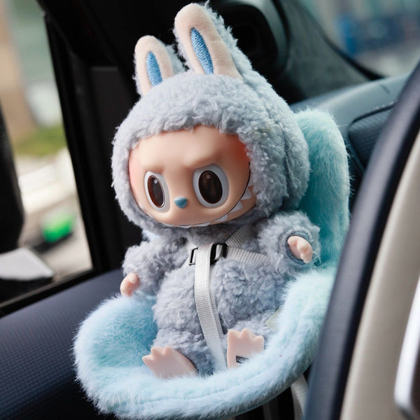 Car Seat for Dolls with Soft Furry Cushion