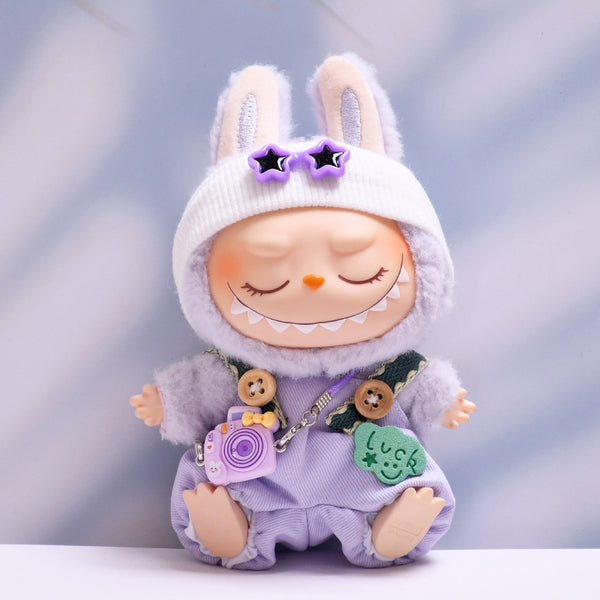 Macaron Color Overalls & Hat Set（No Doll）