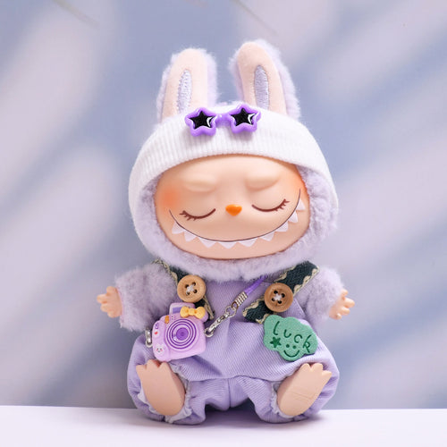 Macaron Color Overalls & Hat Set（No Doll）