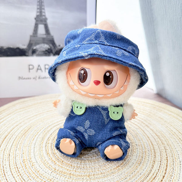 Bear Denim Overalls Set (No Doll)