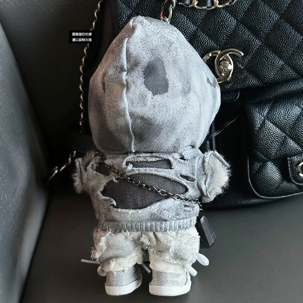 Luxe Gray Hoodie Set (No Doll)