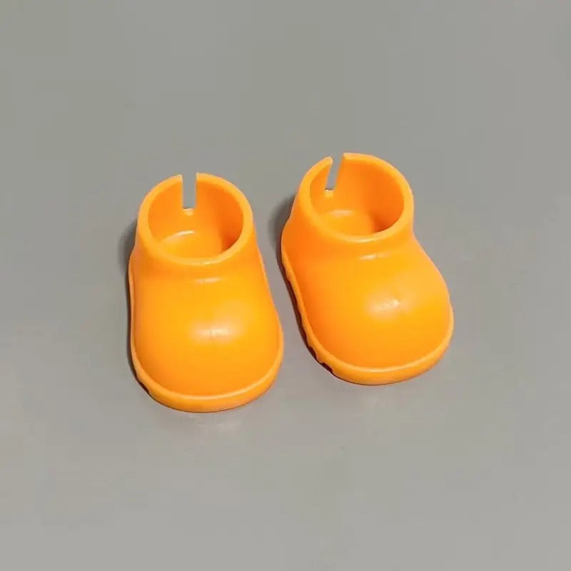 Mini Colorful Plastic Shoes for Dolls (No Doll)