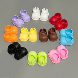Mini Colorful Plastic Shoes for Dolls (No Doll)