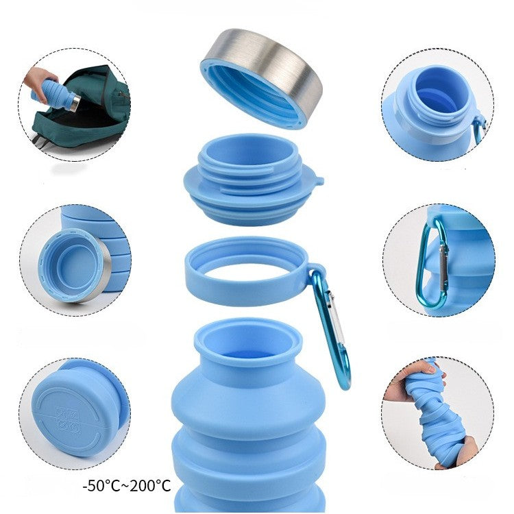 Collapsible Silicone Sports Bottle