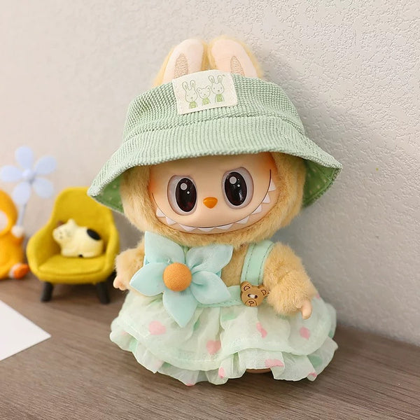 Heart Bear Dress & Hat Set (No Doll)