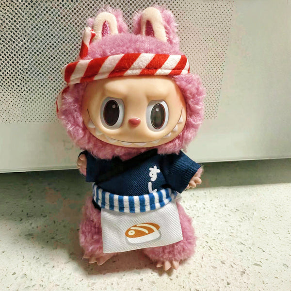 Sushi Chef Outfit Set for Dolls (No Doll)
