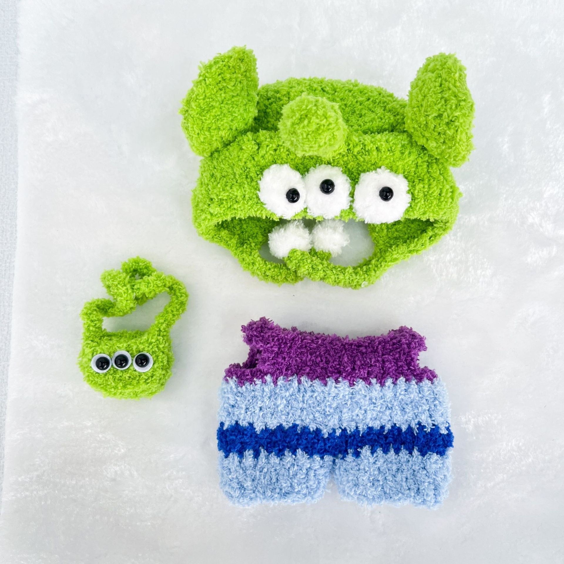 Three-Eyed Alien Plush Outfit Set (No Doll)