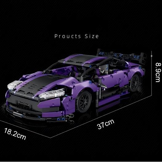 Remote-Controlled Building Block Car Model