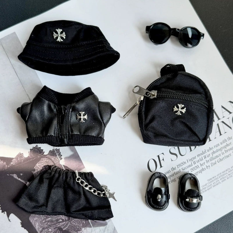 Trendy Leather Jacket Set (No Doll)