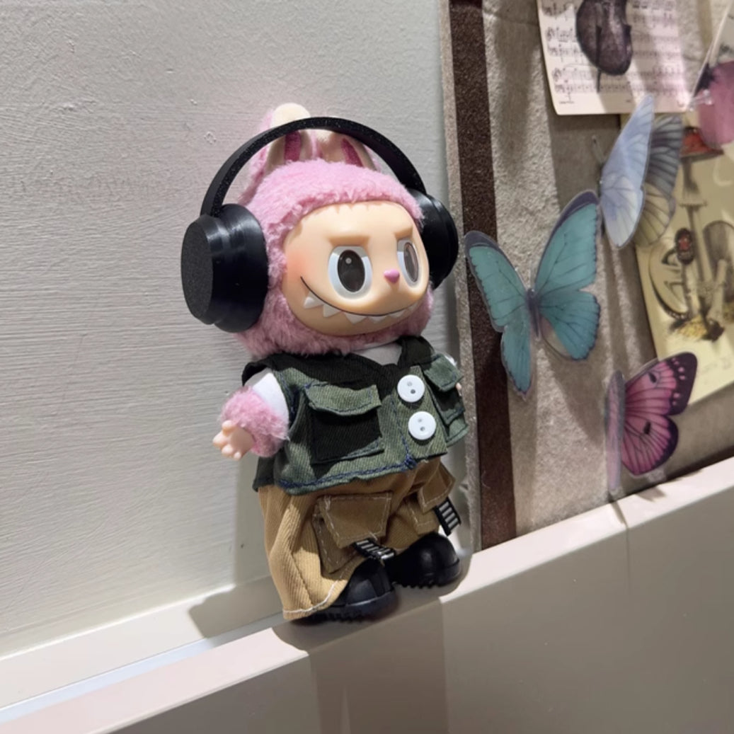 Trendy Streetwear Utility Outfit for Dolls  (No Doll)