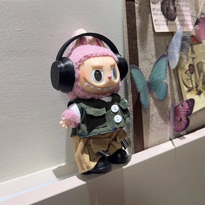 Trendy Streetwear Utility Outfit for Dolls  (No Doll)
