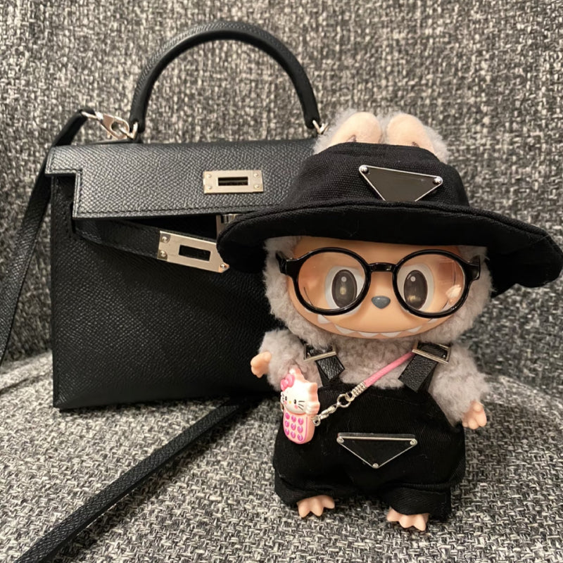 Black Hat Overalls Set (No Doll)
