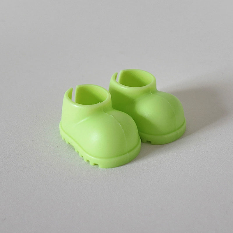 Mini Colorful Plastic Shoes for Dolls (No Doll)