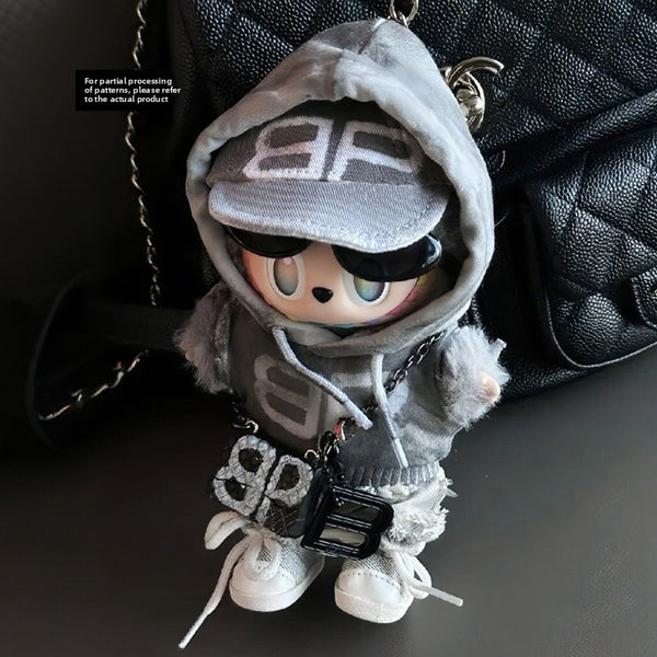 Luxe Gray Hoodie Set (No Doll)