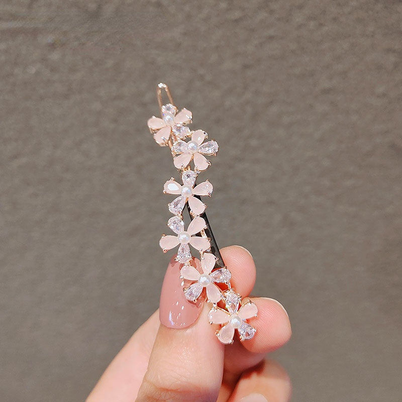 Zircon Flower Hair Clip