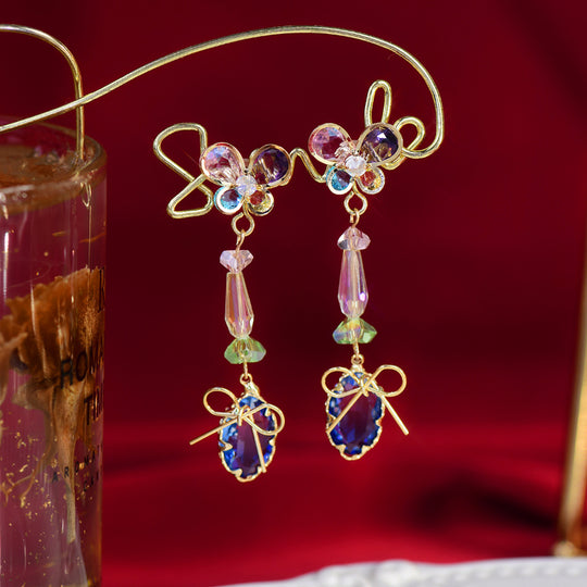 Crystal Butterfly Earrings