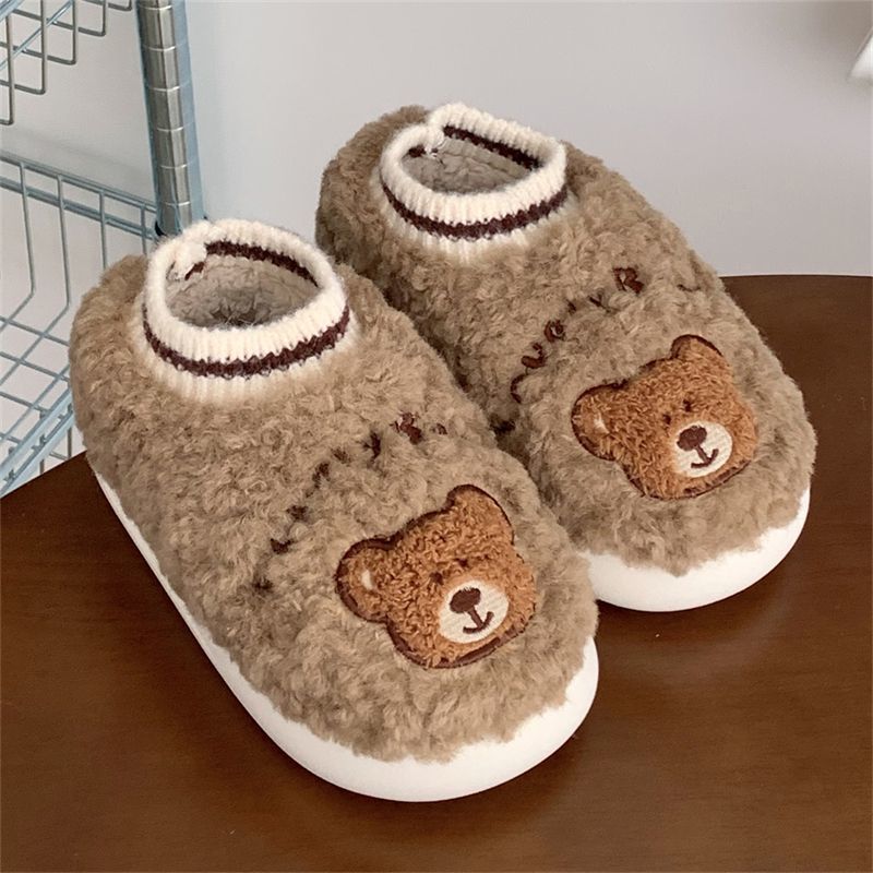 Cute Bear Fluffy Slippers