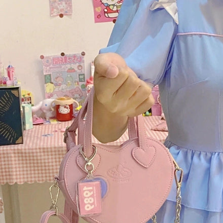 PU Heart Crossbody bag