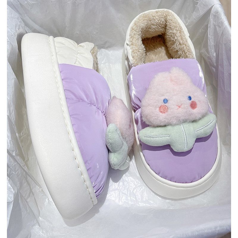 Cute Bear PU Slippers