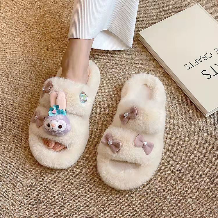 Rabbit Fluffy Slippers