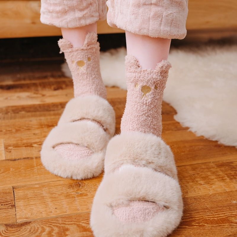 Fluffy Rabbit Socks, 3-Pair Pack