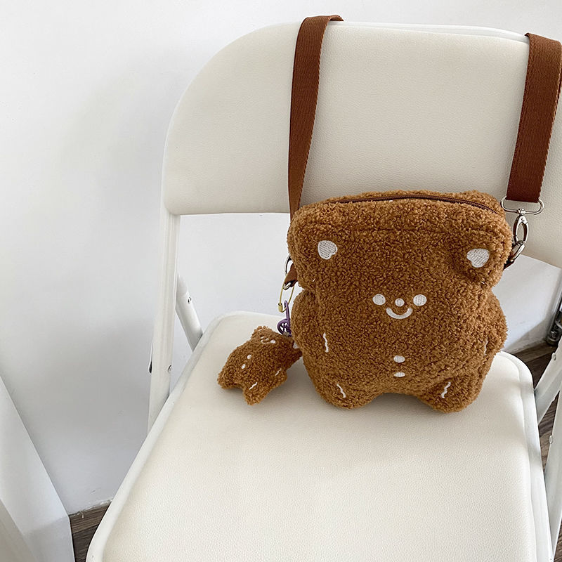 Fluffy Bear Crossbody Bag