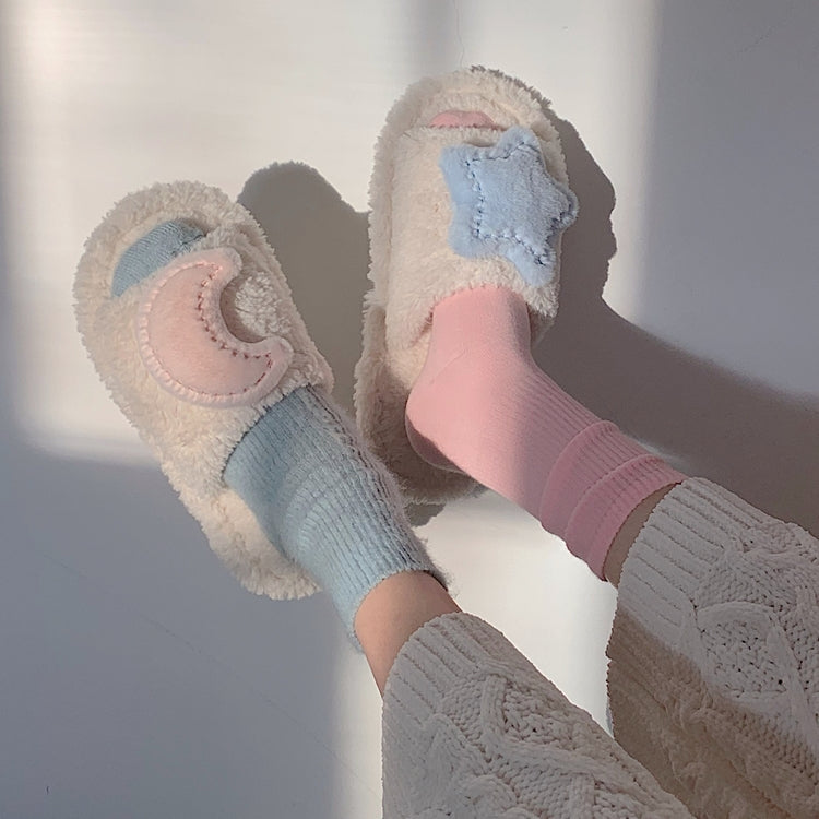 Star Fluffy Slippers