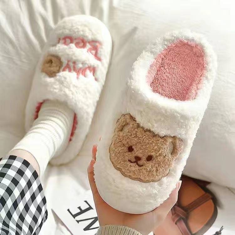 Bear Fluffy Slippers