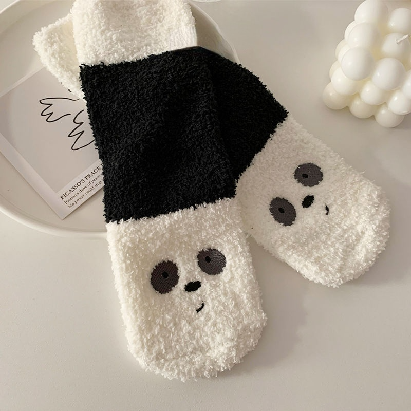 Fluffy Bear Socks, 3-Pair Pack